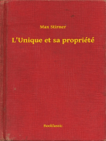 L'Unique et sa propriété