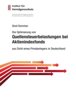 Die Optimierung von Quellensteuerbelastungen bei Aktienindexfonds: aus Sicht eines Privatanlegers in Deutschland