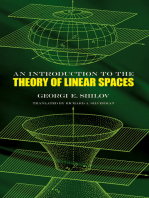 An Introduction to the Theory of Linear Spaces