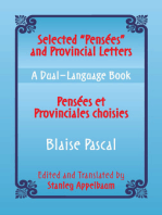 Selected "Pensees" and Provincial Letters/Pensees et Provinciales choisies: A Dual-Language Book