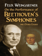 On the Performance of Beethoven's Symphonies and Other Essays