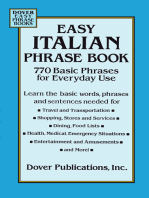 Easy Italian Phrase Book: 770 Basic Phrases for Everyday Use