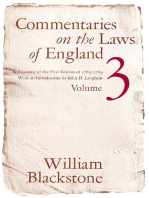 Commentaries on the Laws of England, Volume 3