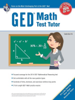 GED® Math Test Tutor, For the New 2014 GED® Test