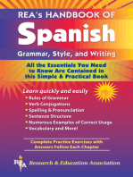 REA's Handbook of Spanish Grammar, Style and Writing