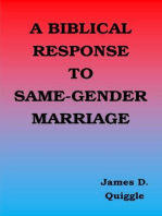 A Biblical Response to Same-gender Marriage