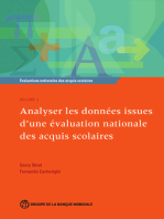 Évaluations nationales des acquis scolaires, Volume 4: Analyser les données issues d'une évaluation nationale des acquis scolaires