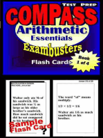 COMPASS Test Prep Arithmetic Review--Exambusters Flash Cards--Workbook 1 of 4