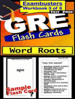 GRE Test Prep Word Roots Review--Exambusters Flash Cards--Workbook 3 of 6: GRE Exam Study Guide