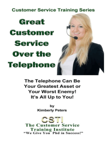 Great Customer Service Over the Telephone by Kimberly Peters (Ebook ...