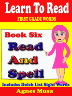 Book Six Read And Spell First Grade Words