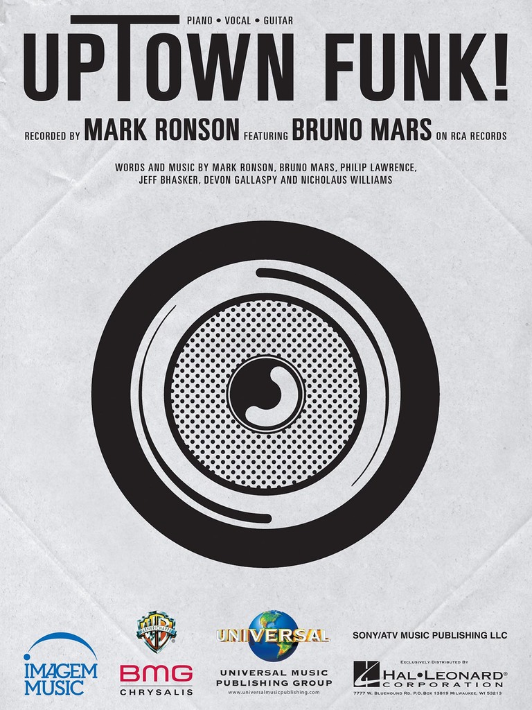 Uptown Funk by Mark Ronson Sheet Music