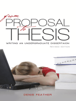 From proposal to thesis