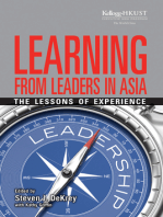 Learning from Leaders in Asia: The Lessons of Experience