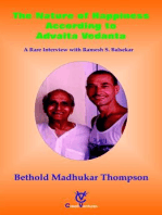 The Nature of Happiness According to Advaita Vedanta
