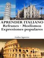 Aprender Italiano: Refranes ‒ Modismos ‒ Expresiones populares
