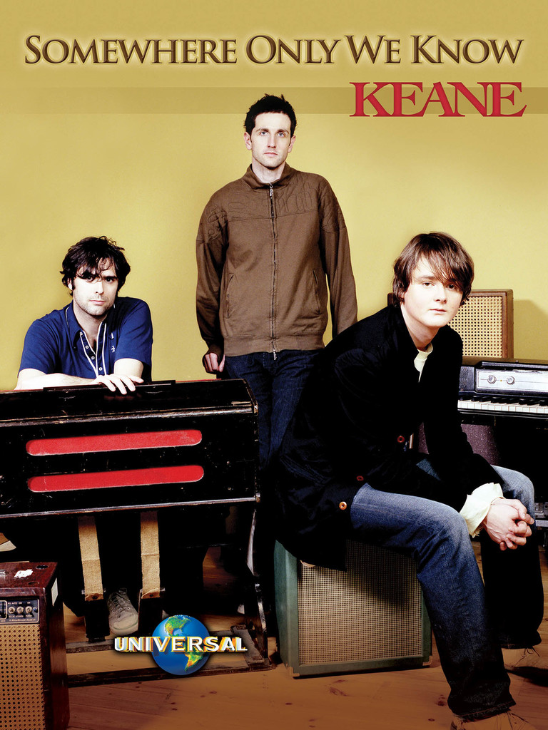 Kertas Musik Somewhere Only We Know oleh Keane