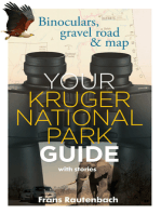 Your Kruger national Park guide, with stories: Binoculars, gravel road & map