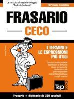 Frasario Italiano-Ceco e mini dizionario da 250 vocaboli