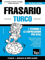 Frasario Italiano-Turco e vocabolario tematico da 3000 vocaboli