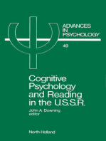 Cognitive Psychology and Reading in the USSR