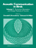 Acoustic Communication in Birds: Production, Perception and Design Features of Sounds