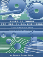 Rules of Thumb for Mechanical Engineers