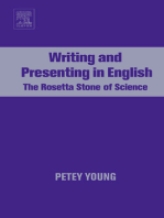 Writing and Presenting in English: The Rosetta Stone of Science
