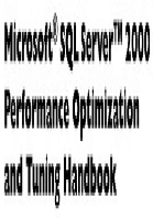 The Microsoft SQL Server 2000 Performance Optimization and Tuning Handbook