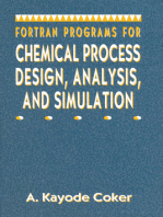 Fortran Programs for Chemical Process Design, Analysis, and Simulation