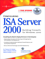 Configuring ISA Server 2000: Building Firewalls for Windows 2000