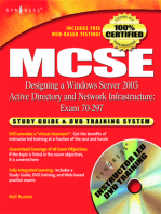 MCSE Designing a Windows Server 2003 Active Directory and Network Infrastructure(Exam 70-297): Study Guide & DVD Training System