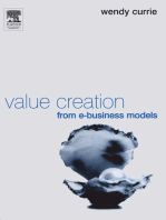 Value Creation from E-Business Models