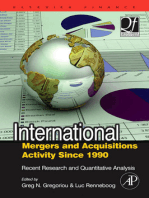 International Mergers and Acquisitions Activity Since 1990