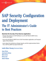 SAP Security Configuration and Deployment: The IT Administrator's Guide to Best Practices