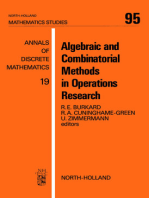 Algebraic and Combinatorial Methods in Operations Research