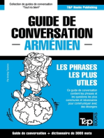Guide de conversation Français-Arménien et vocabulaire thématique de 3000 mots