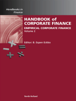 Handbook of Empirical Corporate Finance: Empirical Corporate Finance