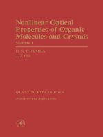 Nonlinear Optical Properties of Organic Molecules and Crystals V1