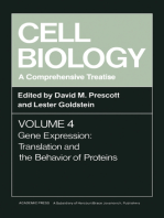 Cell Biology A Comprehensive Treatise V4: Gene Expression: Translation and the Behavior of Proteins