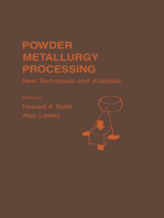 Powder Metallurgy Processing: The Techniques and Analyses