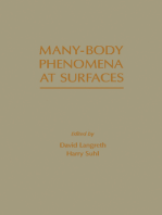 Many – Body Phenomena At Surfaces