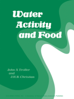 Water Activity and Food