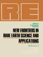 New Frontiers in Rare Earth Science and Applications