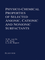 Physico-Chemical Properties of Selected Anionic, Cationic and Nonionic Surfactants