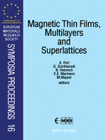 Magnetic Thin Films, Multilayers and Superlattices