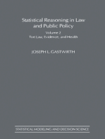 Statistical Reasoning in Law and Public Policy: Tort Law, Evidence and Health
