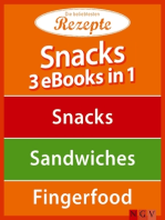 Snacks - 3 eBooks in 1: Snacks - Sandwiches - Fingerfood