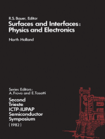 Surfaces and Interfaces: Physics and Electronics