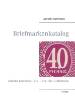 Briefmarkenkatalog - Plattenfehler: Alliierter Kontrollrat 1946 - 1948, Teil 1: Ziffernserie